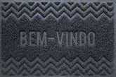 CAPACHO VINÍLICO ZIG ZAG GRAFITE 60X40CM 0300722323